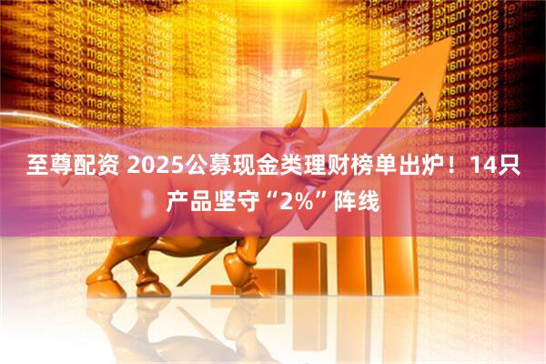 至尊配资 2025公募现金类理财榜单出炉！14只产品坚守“2%”阵线